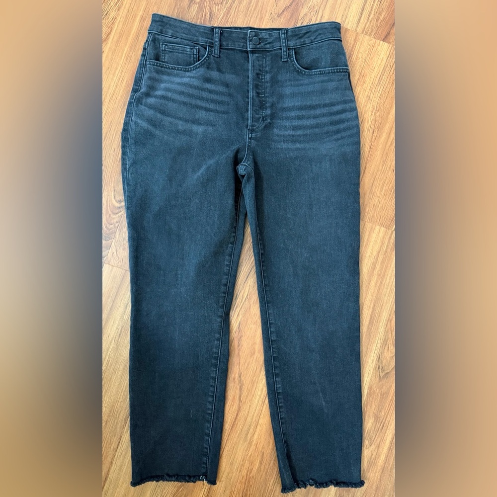 Joe’s Black The OG Straight Ankle Avery Woman’s Jeans Size 30 Raw Hem Button Fly